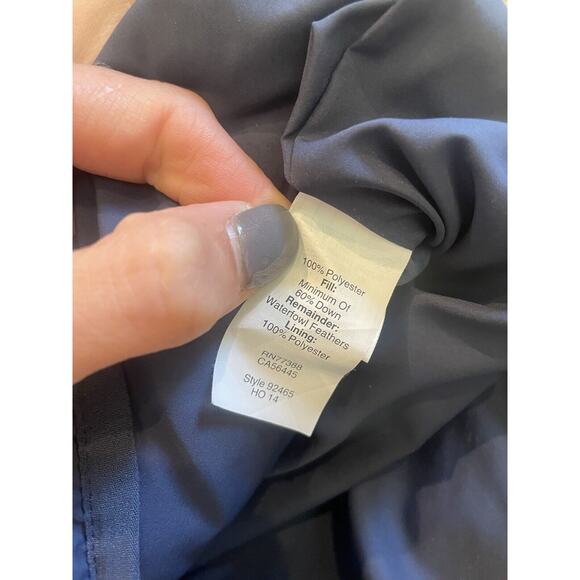 J. Crew Womens Full Zip Quilted Down Puffer Vest Size Medium Navy‎ Blue - Picture 6 of 6